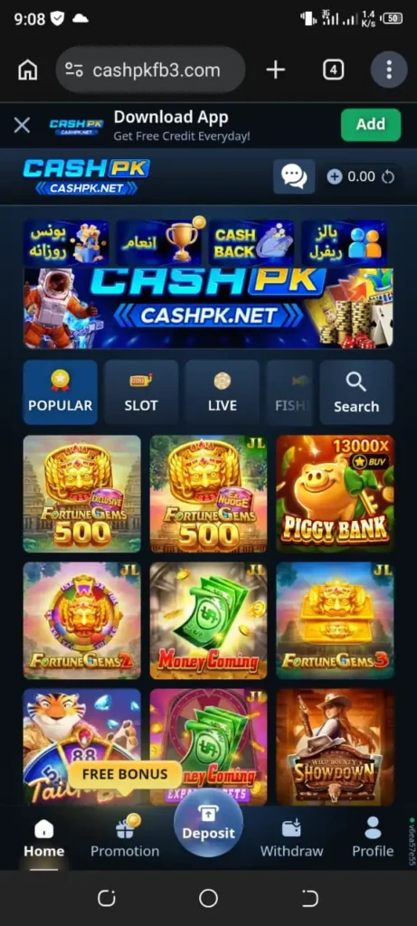 cashpk game